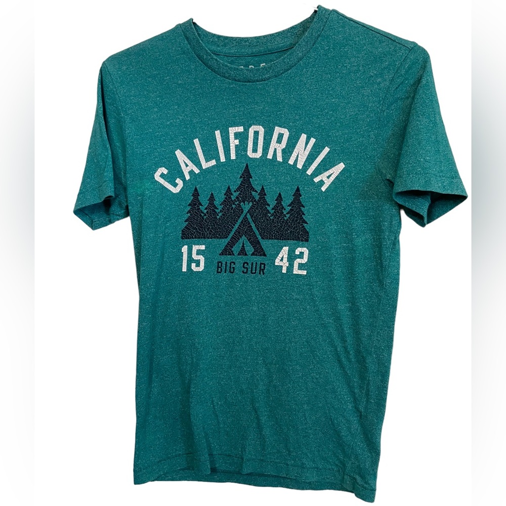 Distressed Free State California BIG SUR Hiking Green Women’s XS Soft T-Shirt